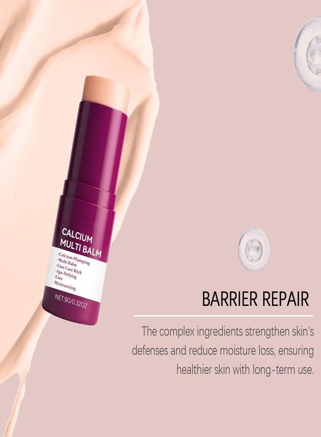 gcdat 2PCS Calcium Multi Balm Stick，All-In-One Wrinkle Bounce Moisturizing Balm with Collagen & Hyaluronic Acid for Anti-Aging and Watery Glow Skin Care - Suitable for All Skin Types, 0.32 Oz Each - Image 4